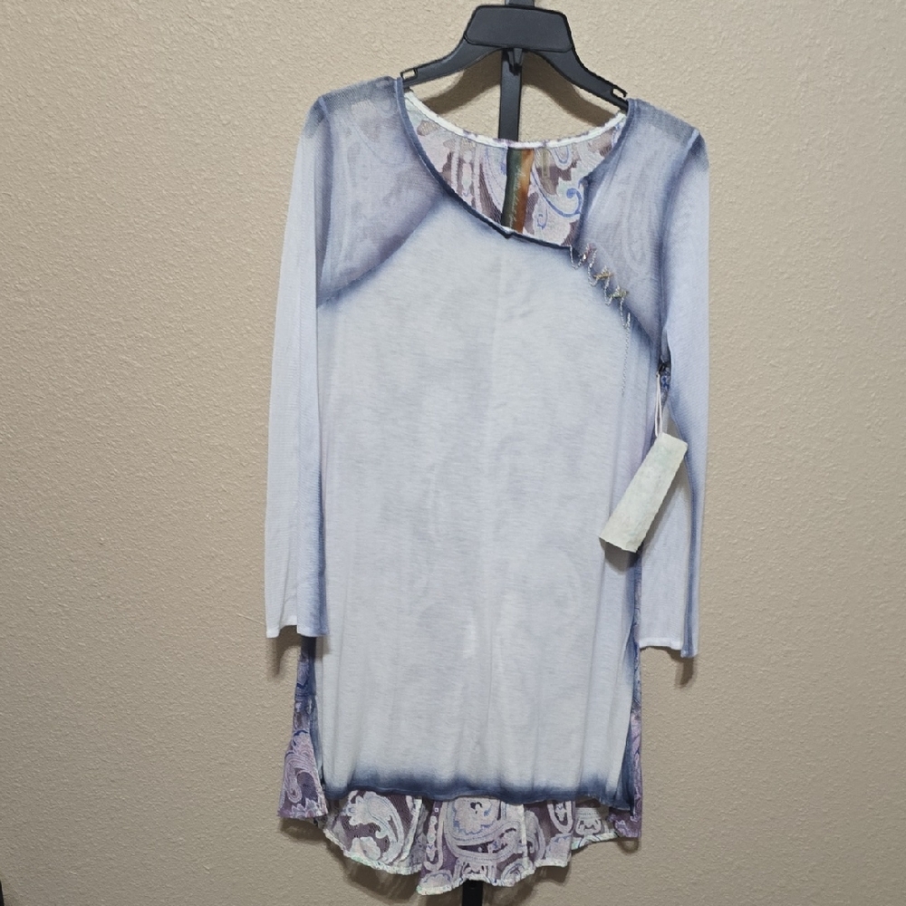 NWT Aratta Semi Sheer Tunic Medium